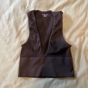 Urban Outfitters Out From Under Plunge Cropped Tank Top